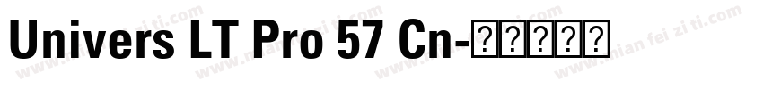 Univers LT Pro 57 Cn字体转换